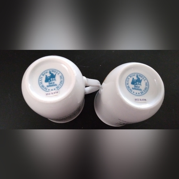 VGC 1983  Vintage Norman Rockwell Pair of Mugs - Picture 8 of 9